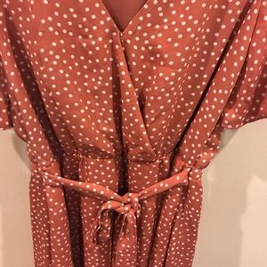 Sienna Sky Dresses - Pink polka dot wrap dress Sienna Sky Dresses - Pink polka dot wrap dress